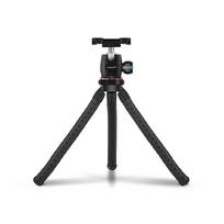 Flexible Tripod Phone/DSLR/Mirrorless Camera Stand Adjustable Selfie Stick Rotatable Ball juoda