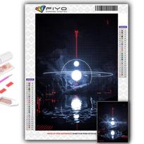 Deimantinė siuvinėjimas CyberPunk Geometrinė estetika 5D Pasidaryk pats Deimantinė tapyba Kryželiu kalnų krištolas Full Round 20X30CM