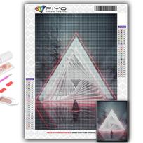 „Pasidaryk pats“ 5D deimantų tapyba „CyberPunk“ geometrinė estetika kryžminio dygsnio rinkinys Visas gręžimo siuvinėjimas mozaikos menas Kalnų krištolų paveikslas dovana Full Round 20X30CM