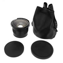 High Definition Wide-angle Macro Lens 58mm 0.35X Multi-layer Coated Wide Angle Lens with Macro Portion for Camera black