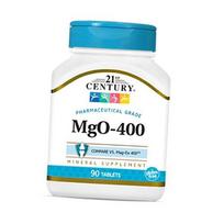 Magnio oksidas su kalciu, MgO-400, 21-ojo amžiaus 90 skirtukai (36440062) 90tab