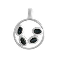 Sidabrinis pakabukas su 1,2 ct safyru (2140078) safyras