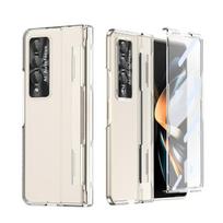 Capa Samsung Galaxy Z Fold 4 3 5g dėklo vyris, pilna apsauga, šarvai, smūgiams atsparus kompiuterio dangtelis, skirtas Samsung Z Fold4 Fold3 dėklas Funda For Galaxy Z Fold 4 gryna