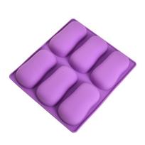 „Baking Diy“ 6 jungčių rankų darbo muilo forma violetinė