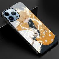 „Demon Slayer Anime“ telefono dėklas, skirtas „iPhone 14 13 11 12 Pro Max Mini Xs Xr X“ grūdinto stiklo dangtelis, skirtas „iPhone 7 8 6s Plus Se 2022“ For iPhone 14 Plus white