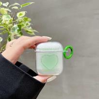Saldi spalva širdelės raktų pakabukas airpods 1 2 3 dėklui minkštas ausinių galinės dalies apsaugas airpod pro Dėklai silikoniniai skaidrūs for airpod pro white