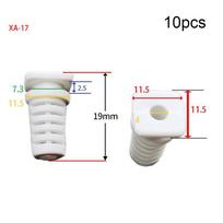 Laido apsauga 10 vnt. Juoda/balta Kabelis Kabelio movos Jungtis 4mm-white