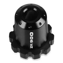 Motorcycle Aluminium Throttle Clamp Assist End Bar Throttle Lock Cruise Control For Kawasaki Z900 ZR900 2017 juoda