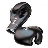 1 pora suaugusiems / vaikams profesionalios bokso pirštinės Sparring pirštinės Punch Bag treniruotės MMA kumštinės pirštinės 8OZ juoda