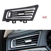 Priekinės eilės vėjas, kairė, centras dešinė Oro kondicionieriaus ventiliacijos grotelių išleidimo anga su chromo plokšte, skirta BMW 7 serijai F02 730 735 745 left black