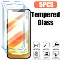 5 vnt. apsauginis stiklas, skirtas iPhone 14 13 12 11 Pro Max Mini ekrano apsaugas, skirtas iPhone 14 8 7 6 6S Plus X XR XS Max SE 2020 Glass Samsung Galaxy A54 gryna