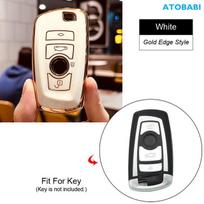 TPU Automobilio Raktų Dėklas Nuotolinio Valdymo Pultelių Apsauginis Dangtelis Raktų Pakabuko Laikiklis BMW 3 5 6 7 Serijos F07 F10 F11 F18 F06 F12 F13 F01 F02 F03 F25 violetinė
