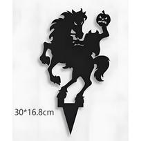 Halloween Three-piece Set Witch Courtyard Projection Floor Decoration Halloween Metal Decoration