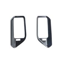 Car Styling Carbon fiber For BMW X5 G05 B pillar air conditioning AC Outlet frame cover stickers Trim Interior Auto Carbon fiber gray
