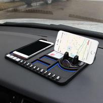 Silikoninis automobilio neslystantis kilimėlis Automatinis telefono laikiklis Neslystantis, lipnus neslystantis telefono laikiklis, stovėjimo numerio kortelės automobilio kilimėlis mėlyna