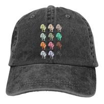 Skalbta Unisex beisbolo kepuraitė Schnoz plakatas Trucker Snapback kepuraitės Tėčio kepurė Berserk Guts Griffith Behelit Manga Golfo kepurės One Size black