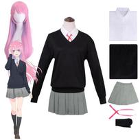 Naujas anime Shikimori nėra tik mielutė cosplay Micchon Shikimori marškiniai sijonai pilnas komplektas JK mokyklinė kawaii mergaičių kasdienė uniforma kostiumas L-(Costume+Wig)