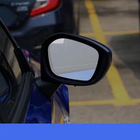 Galinio vaizdo veidrodžiai Stiklas nuo rasojimo plėvelė PET nano danga, apsauga nuo lietaus ir sniego, skirta Honda Civic 11 Gen 2022 2023 automobiliui 2pcs gray