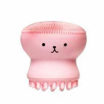 Mielas Octopus Jellyfish veido valymo šepetėlis veido masažo šveičiamoji priemonė pink