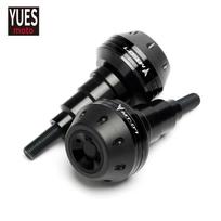 Motociklų priedai CNC rėmo slankikliai apsauginiai amortizatoriai kritimo apsauga Yamaha MT07 MT 07 juoda