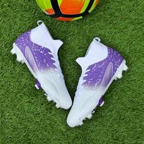 35-45 Dydis Vyriški/Moteriški Futbolo Kojinės Profesionalios Treniruočių Futbolo Batai Maži Vaikai Futbolo Sportbačiai 38 balta/violetinė