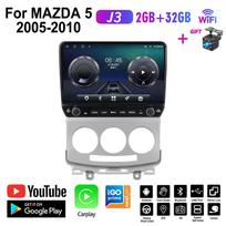 Automobilinis radijas Android skirtas MAZDA 5 2005-2010 su mygtuku 10 colių multimedijos grotuvas Navigacija GPS Carplay 2+32GB