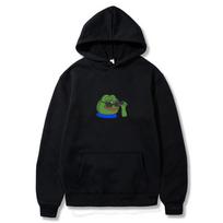 Men's Hoodies Autumn Winter Funny Glasses Frog Print Hooded Street Casual  Long Sleeve Unisex Hoodie Sweatshirt Pullover Streetwear 2XL