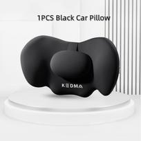 Car Headrest Neck Pillow Washable Waist Pillow for Car Seat Back Cushion Memory Foam Auto Lumbar Universal Automobiles black pillow gray