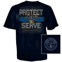 Chris Kyle Frog Blue Line T-Shirt M Navy S