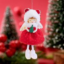 Kalėdinis animacinis filmas Fairy Doll Pakabukas Eglutė Dekoratyvinis raudona