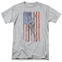 Mash Hang Em High American Flag TV Show Sport Unisex marškinėliai S gray