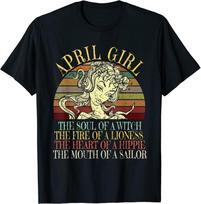 Balandžio Mergaitė Avinas Jautis Gimtadienis Puikus Marškinėliai Unisex T-shirt S