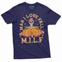 Halloween Funny shirt I love fall humorous MILF fall funny tee Unisex T-shirt S