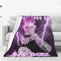 Super Soft Blanket Camping Junior H Sad Boyz Bedding Throws Mexican Singer Flannel Bedspread Couch Bed Pattern Sofa Bed Cover 30*40in gray