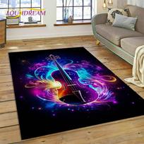 Dream Smuiko violončelės muzikos instrumentų kiliminis kilimėlis, skirtas namų svetainei, miegamojo sofos, durų kilimėlio dekoravimui, vaikų zonos kilimėlis, neslystantis grindų kilimėlis 40x60cm