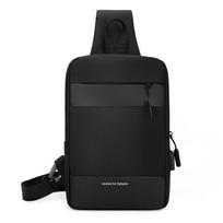 Unisex juosmens krepšys krūtinės krepšys Crossbody Bag Hip Waist Pack diržas piniginė Drobė juoda