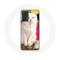 Coque pour Samsung Galaxy A32 5G turc de Van Chat Blanc aux yeux bleu et jaune balta