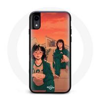 Coque de téléphone - Squid Game - Iphone XR - Souple - Noir - Design inspiré de Squid Game