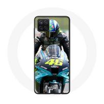 Coque Samsung Galaxy A12 pilote de vitesse moto valentino rossi
