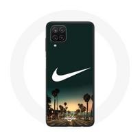 Case - Maniacase - Samsung Galaxy A12 - Flexible - Nike logo palm tree miami - Green