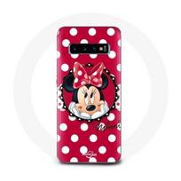 Coque pour Samsung Galaxy S10 Minnie Mouse Dessin animé Rouge