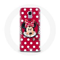 Coque pour Samsung Galaxy A6 2018 Minnie Mouse Dessin animé Rouge