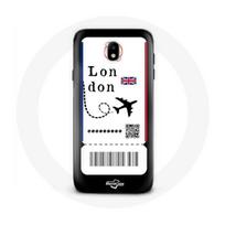 Coque pour Samsung Galaxy J7 2017 Billet d'avion London
