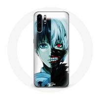 Coque pour Huawei P30 Tokyo Ghoul Visage Moitié