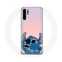 Case - Huawei - P30 - Soft - Pink - Stitch with Nose in the Air rožinė