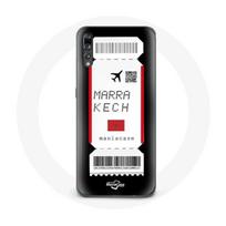 Case - Huawei - P20 - Soft - Black - Marrakech Morocco plane ticket