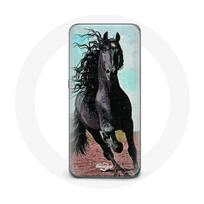 Coque pour Samsung Galaxy A5 Cheval Noir De La Race Frisonne