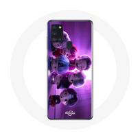 Coque pour Samsung Galaxy A21S BTS TinyTAN Animation Affiche RM Jin Suga J-Hope Jimin V Et Jungkook