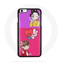 Coque pour Iphone SE BTS BT21 Cooky Et Tata Bangtan V Et Jungkook Fanart