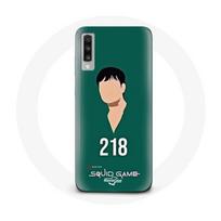 Coque pour Samsung Galaxy A70 Squid Game Cho Sang woo numéro 218